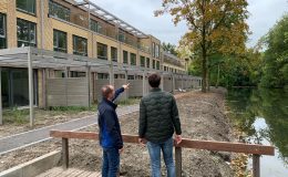 Eerste herenhuizen Edisonkwartier met fundering van circulair beton bewoond, Giesbers